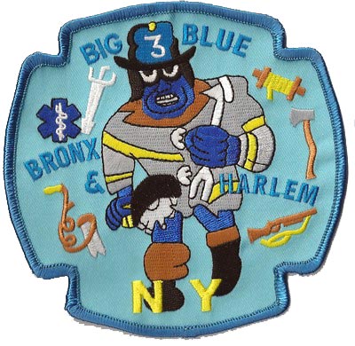 New York Fire Dept. - Rescue 3 "Big Blue" - Patch/Aufnäher
