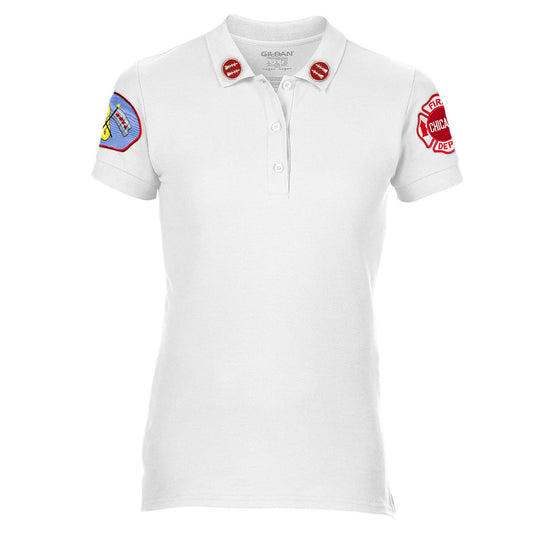 Chicago Fire Dept. - Captain Poloshirt in weiß