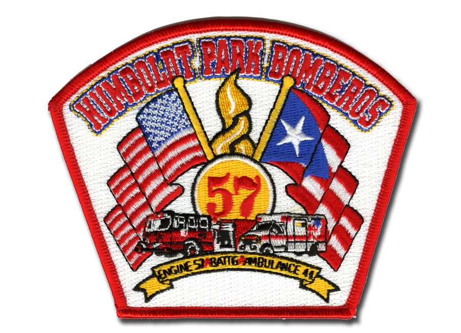 Chicago Fire Dept. - Engine 57, Battalion 12, Ambulance 44 - Patch / Aufnäher
