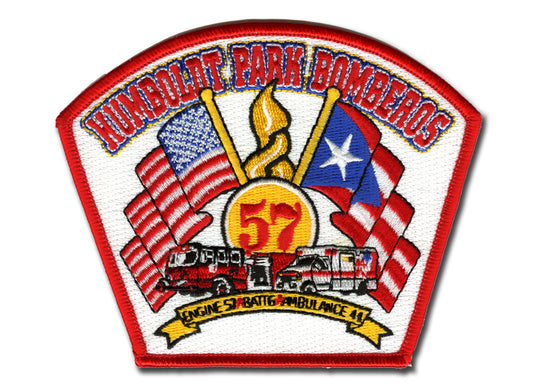 Chicago Fire Dept. - Engine 57, Battalion 12, Ambulance 44 - Patch / Aufnäher