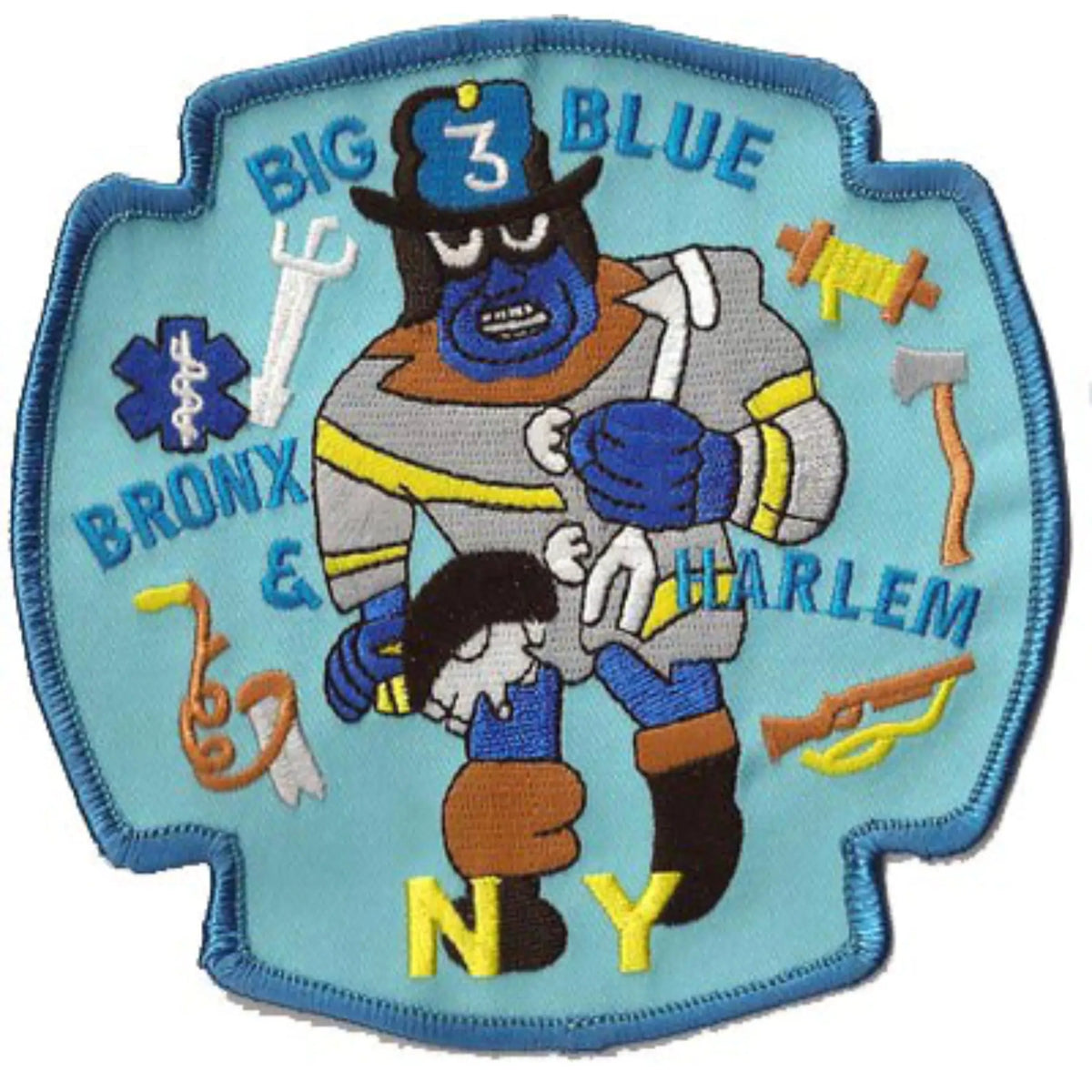 New York Fire Dept. - Rescue 3 "Big Blue" - Patch/Aufnäher