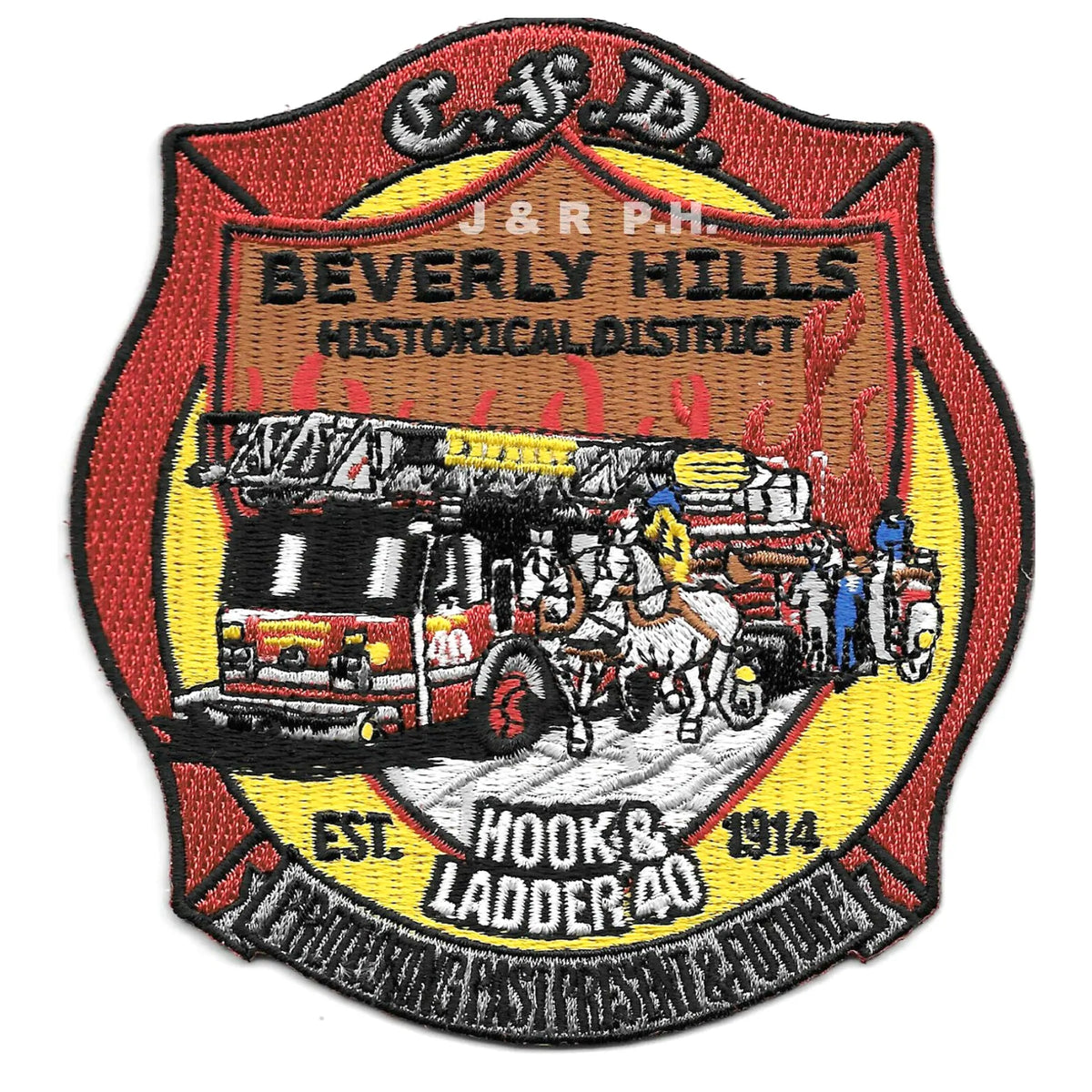 Chicago Fire Dept. -  Hook & Ladder 40 "Beverly Hills" - Patch/Aufnäher