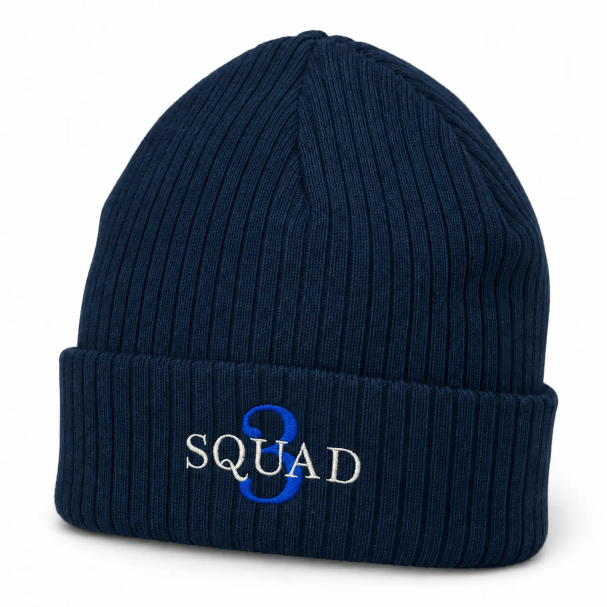 CFD Mütze/Beanie mit Stick Squad3 Blue Edition
