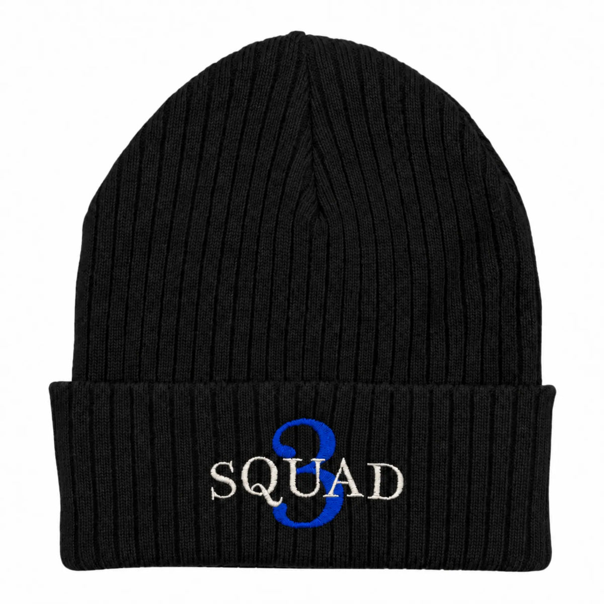CFD Mütze/Beanie mit Stick Squad3 Blue Edition