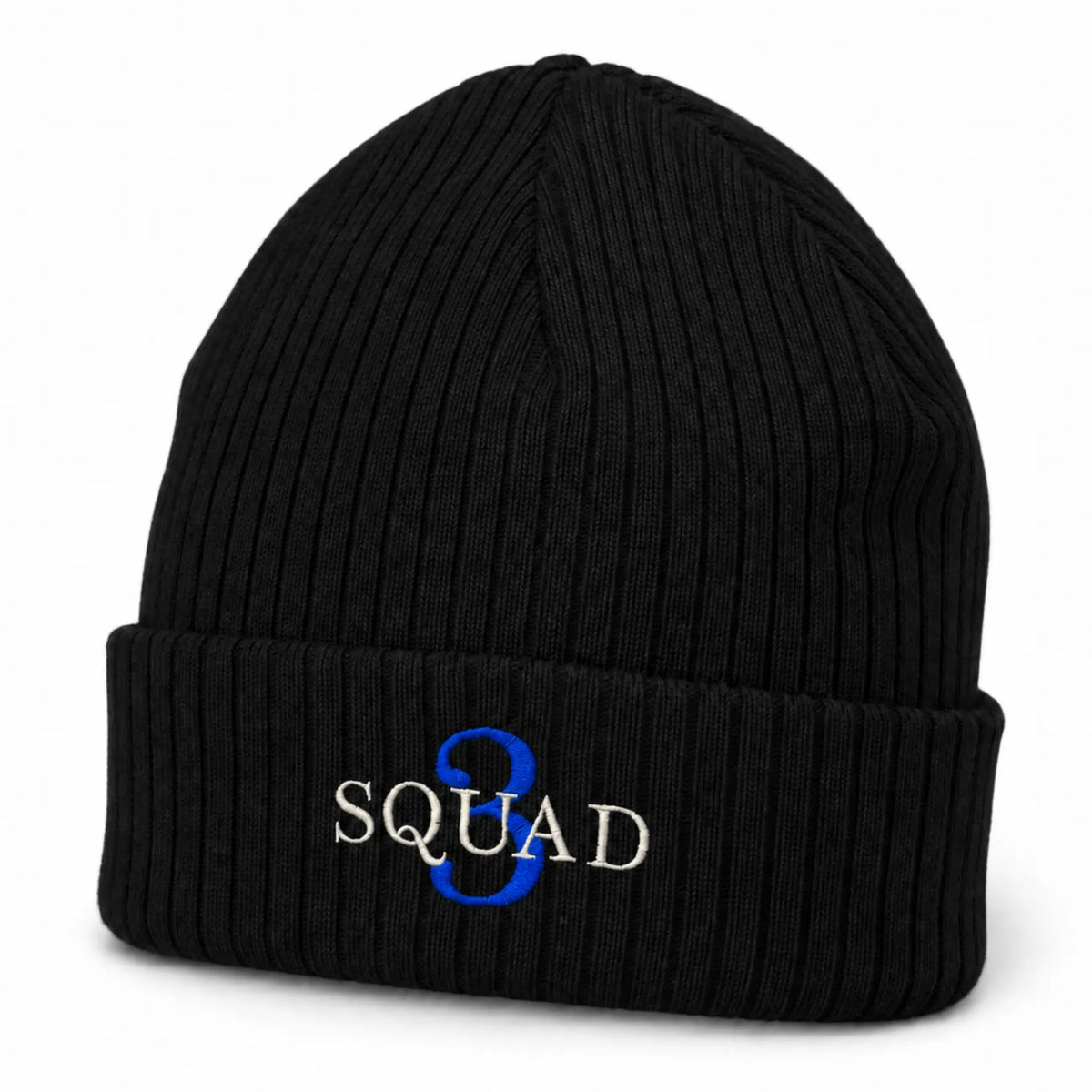 CFD Mütze/Beanie mit Stick Squad3 Blue Edition