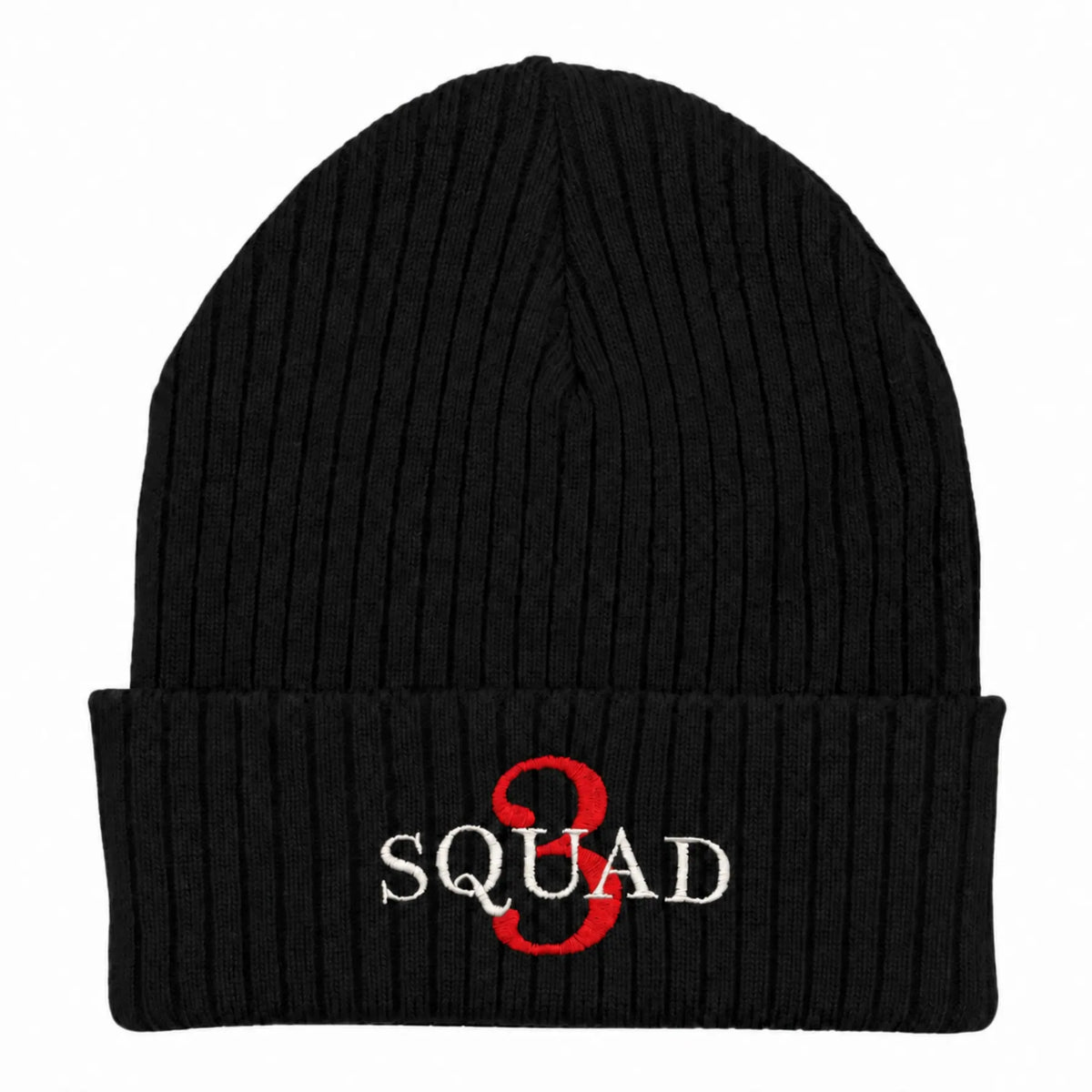 CFD Mütze/Beanie mit Stick Squad3 Red Edition