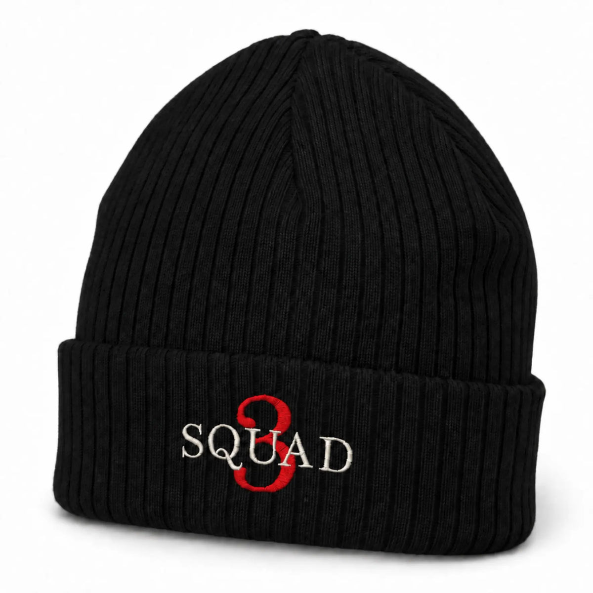 CFD Mütze/Beanie mit Stick Squad3 Red Edition