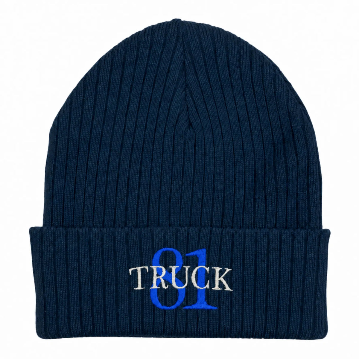 CFD Mütze/Beanie mit Stick Truck 81 Blue Edition