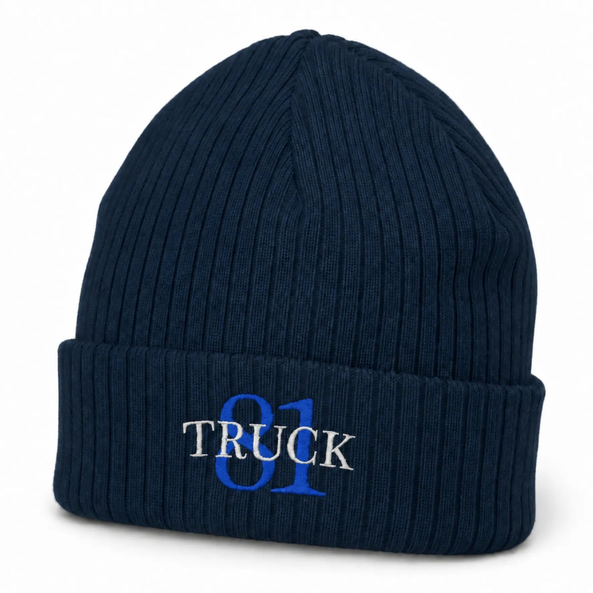 CFD Mütze/Beanie mit Stick Truck 81 Blue Edition