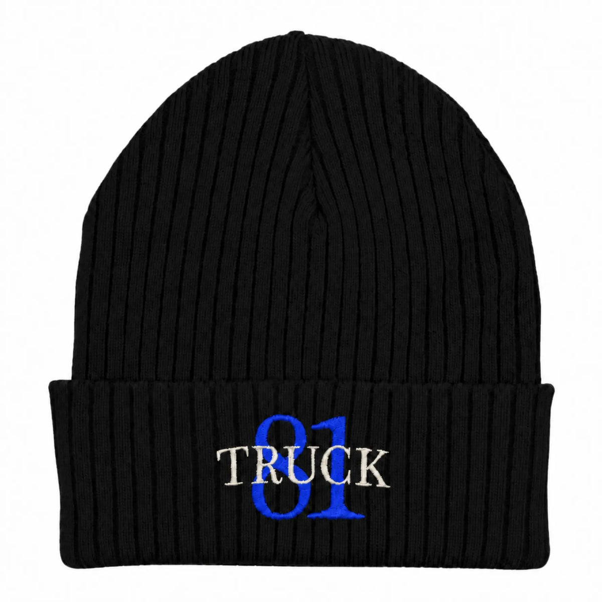 CFD Mütze/Beanie mit Stick Truck 81 Blue Edition