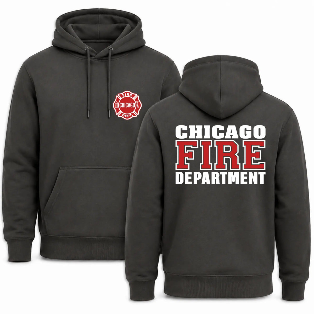Chicago Fire Dept. Hoodie Rot/Weiß