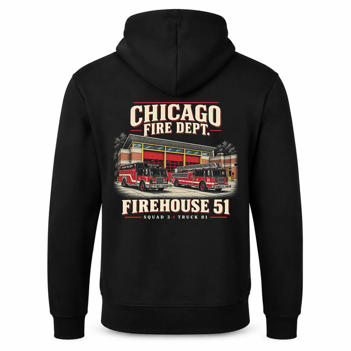 CFD Hoodie Retro Firehouse 51
