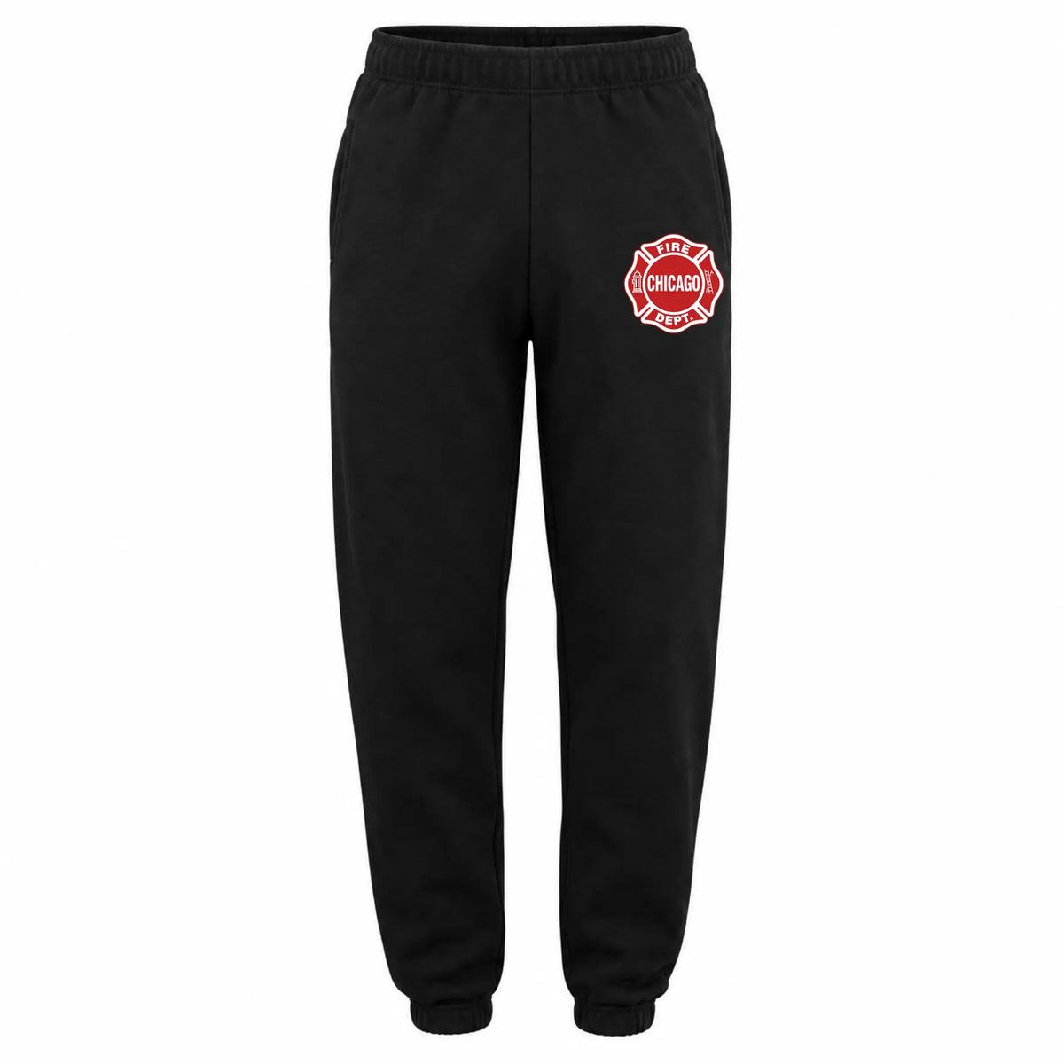 CFD Jogginghose lang Logo rot/weiss