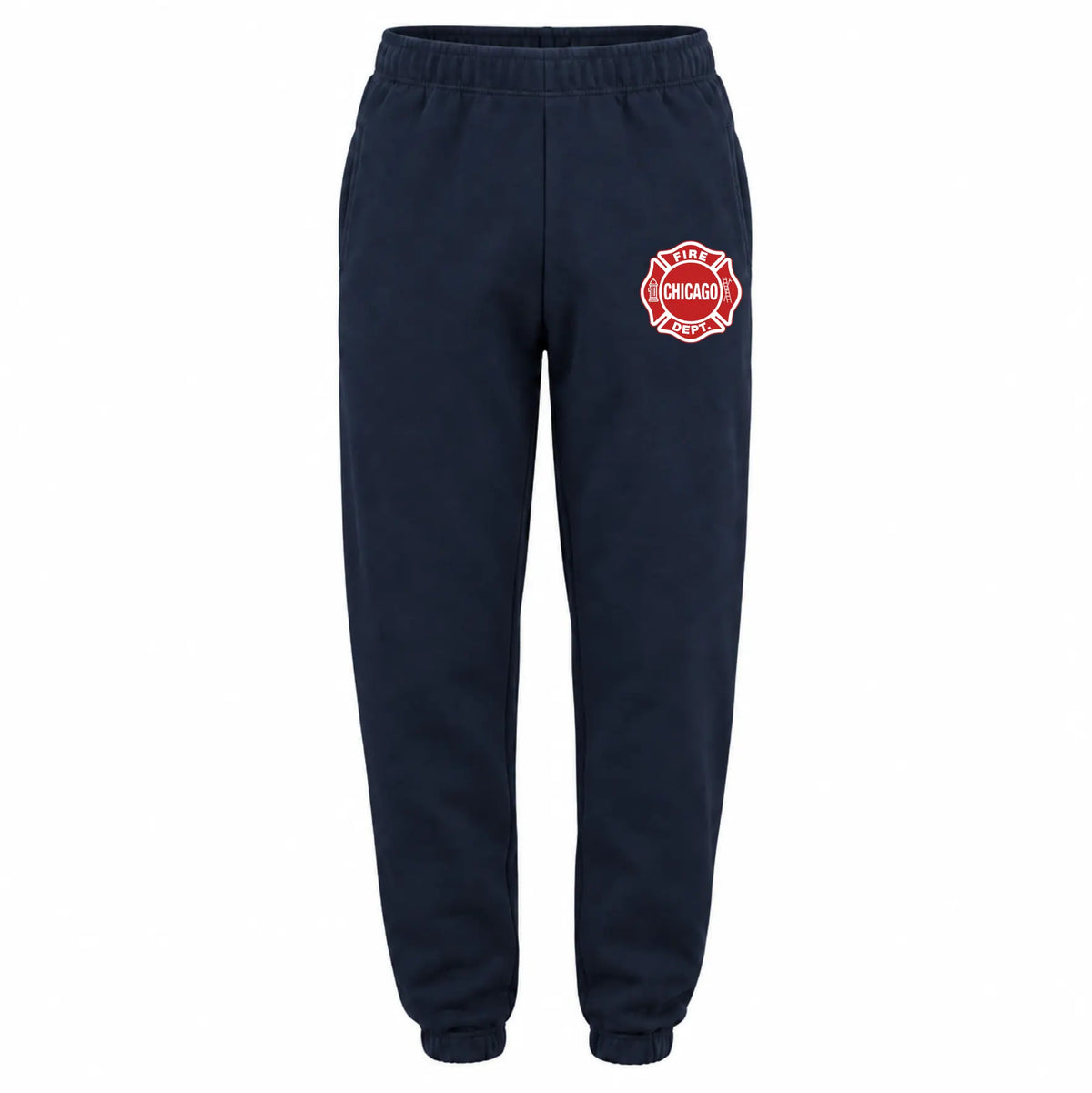 CFD Jogginghose lang Logo rot/weiss