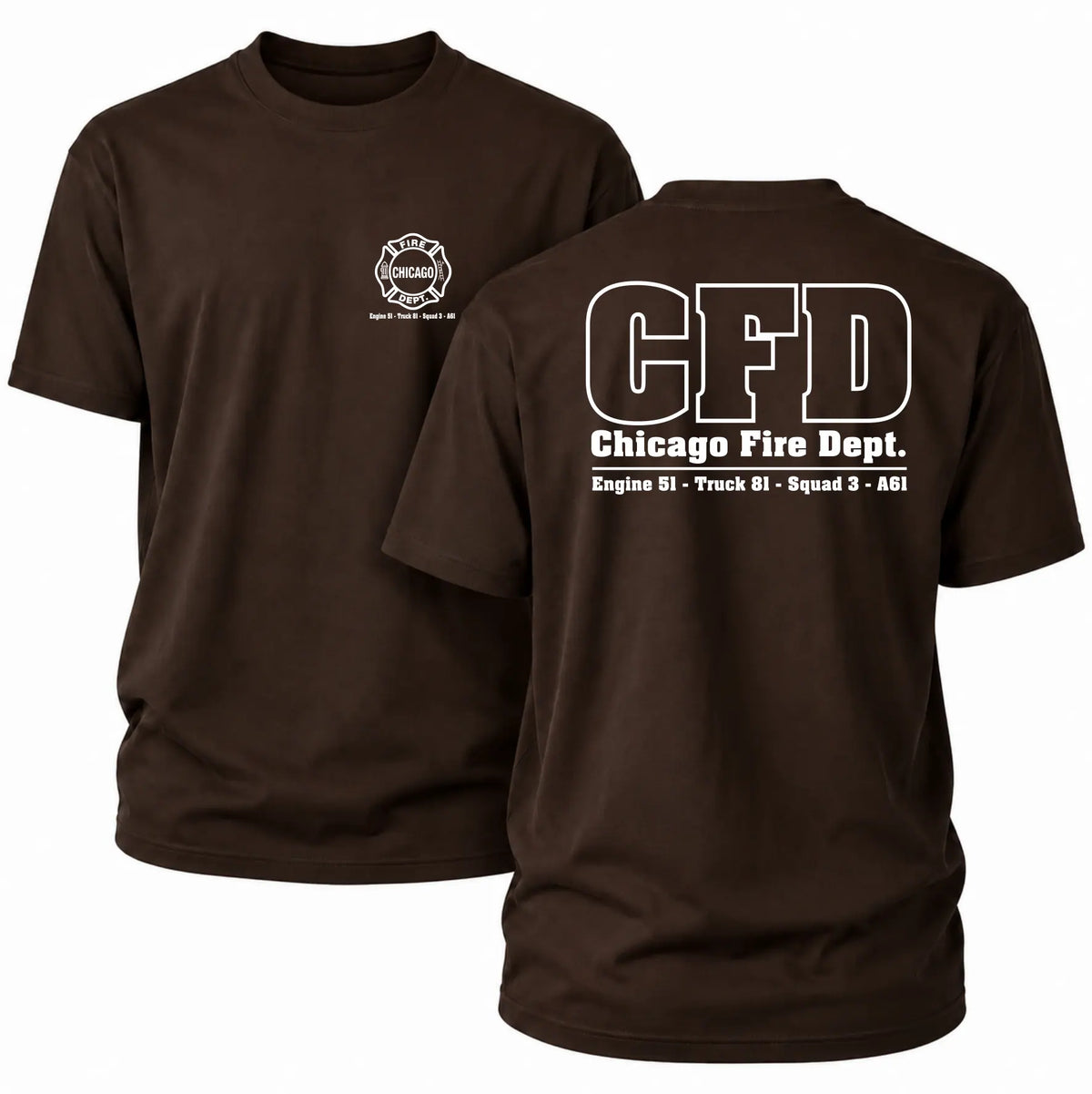 CFD T-Shirt Engine 51 Truck 81 Squad 3 A61