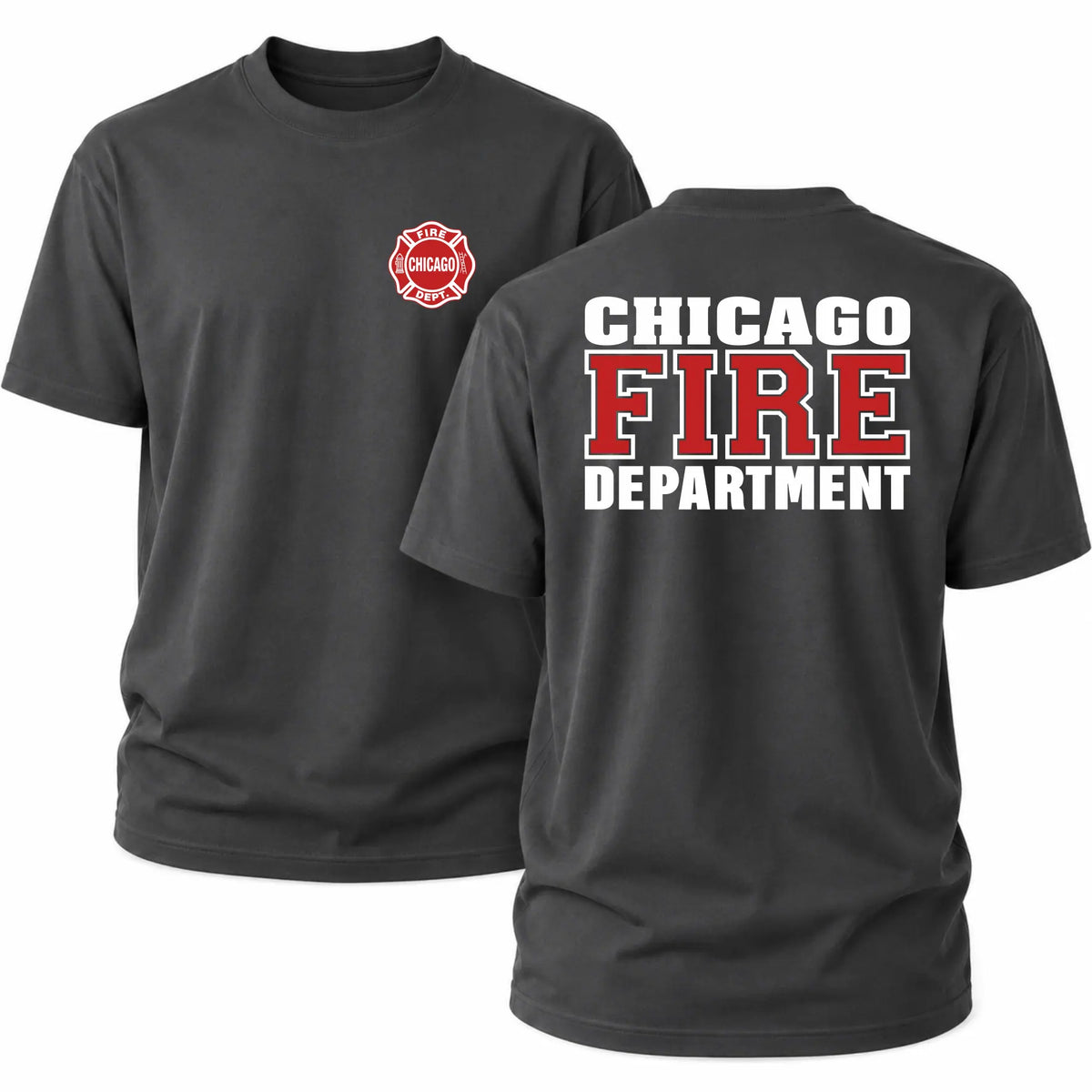 Chicago Fire Dept. T-Shirt Rot/Weiß