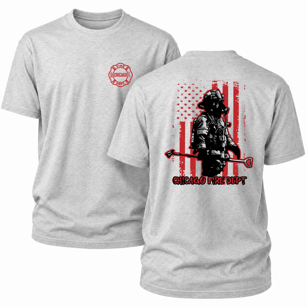 CFD T-Shirt Flag Fireman