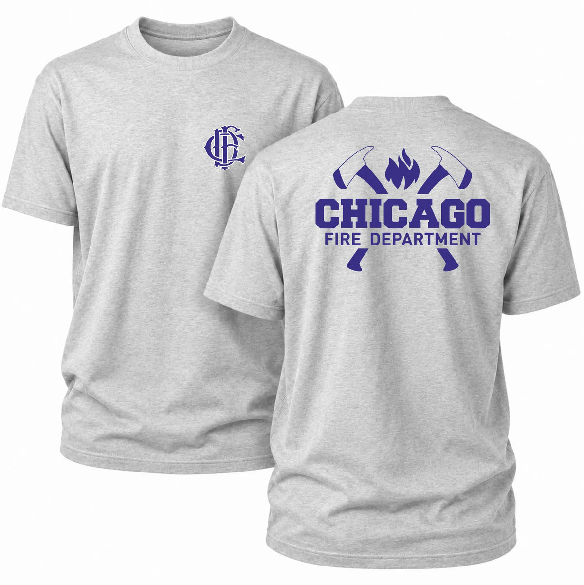 CFD T-Shirt Axe Logo Blue Edition