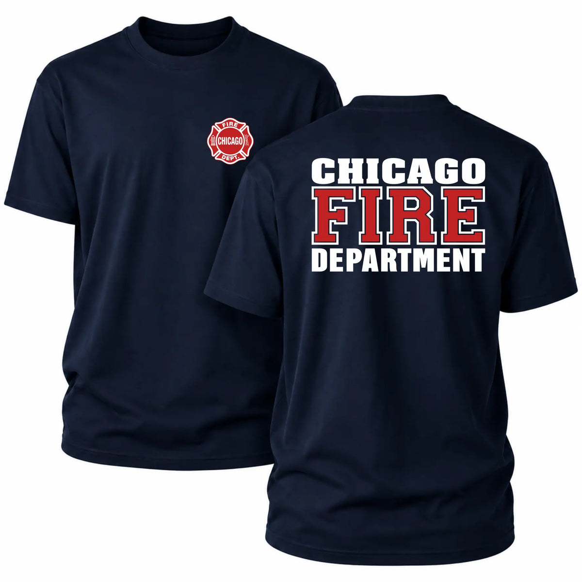 Chicago Fire Dept. T-Shirt Rot/Weiß