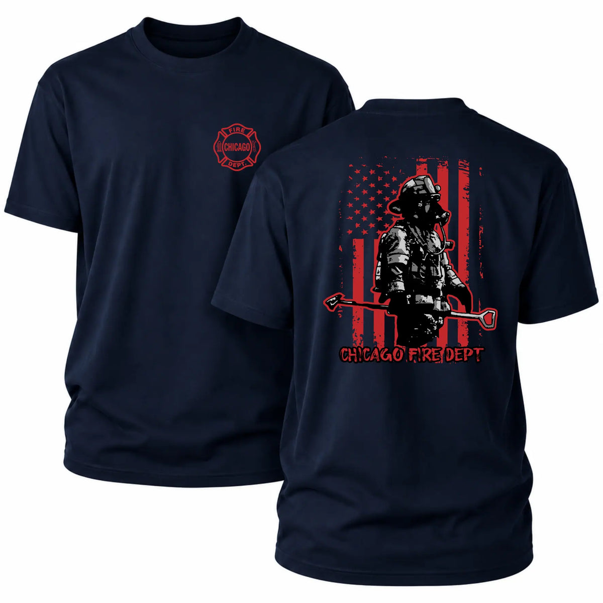 CFD T-Shirt Flag Fireman