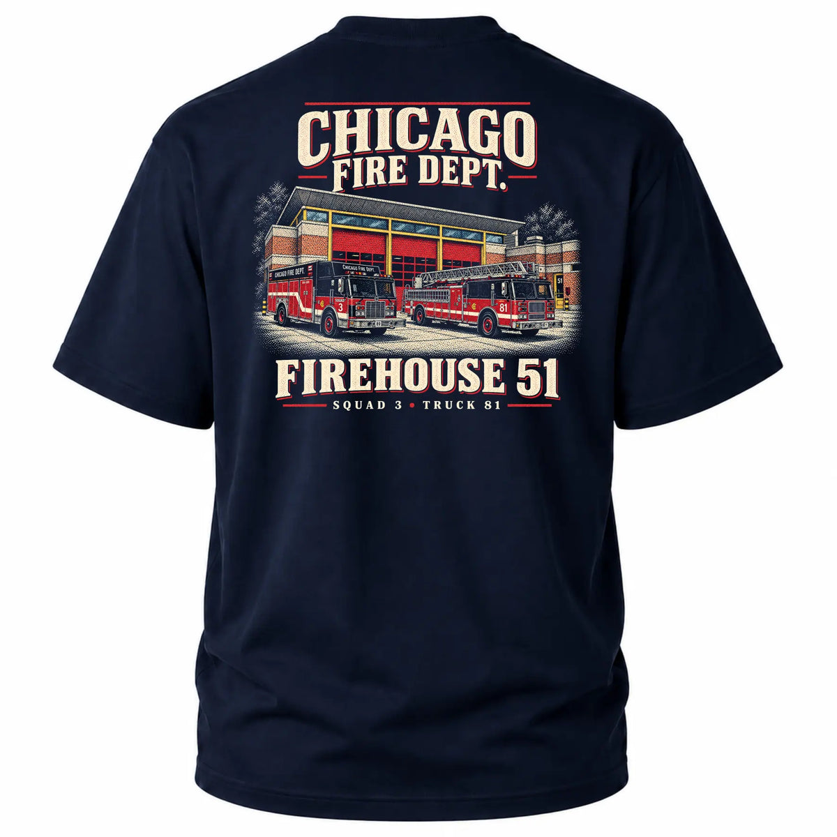 CFD T-Shirt Retro Firehouse 51