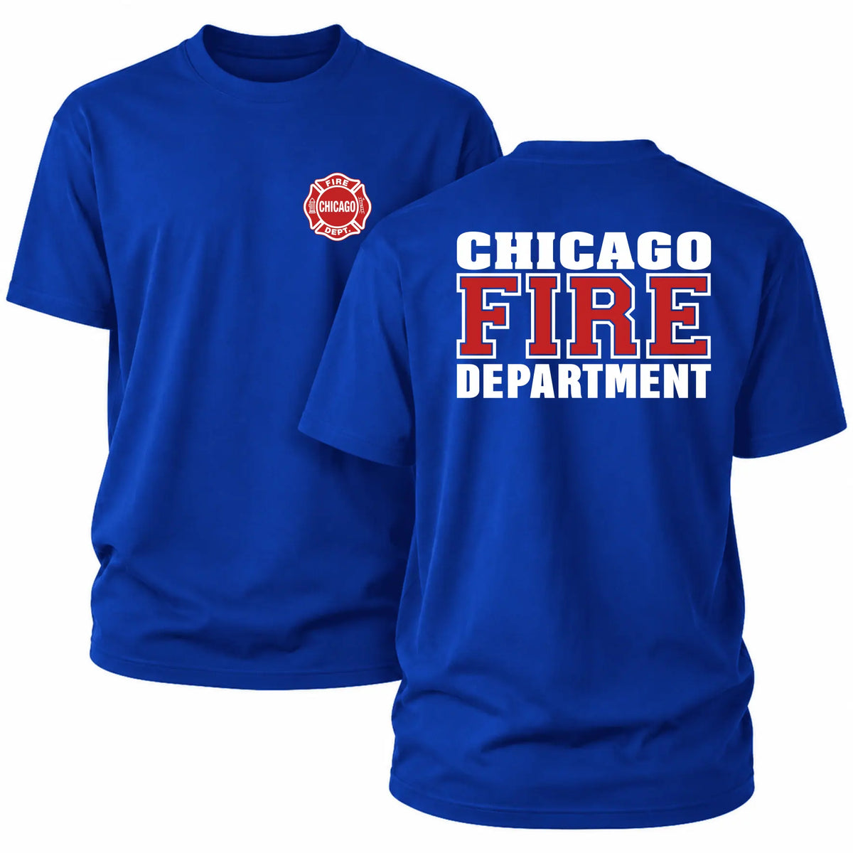 Chicago Fire Dept. T-Shirt Rot/Weiß