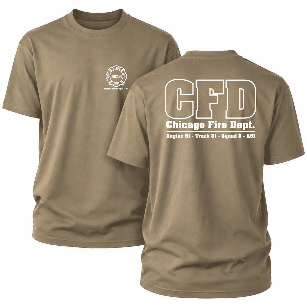 CFD T-Shirt Engine 51 Truck 81 Squad 3 A61