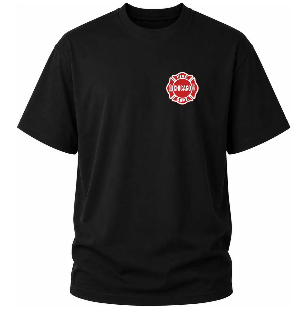 Chicago Fire Dept. T-Shirt Rot/Weiß
