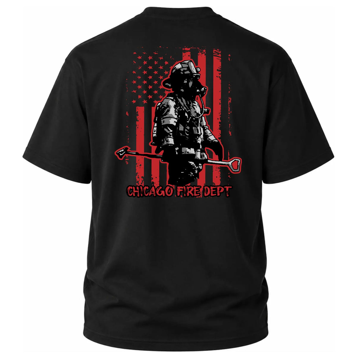 CFD T-Shirt Flag Fireman