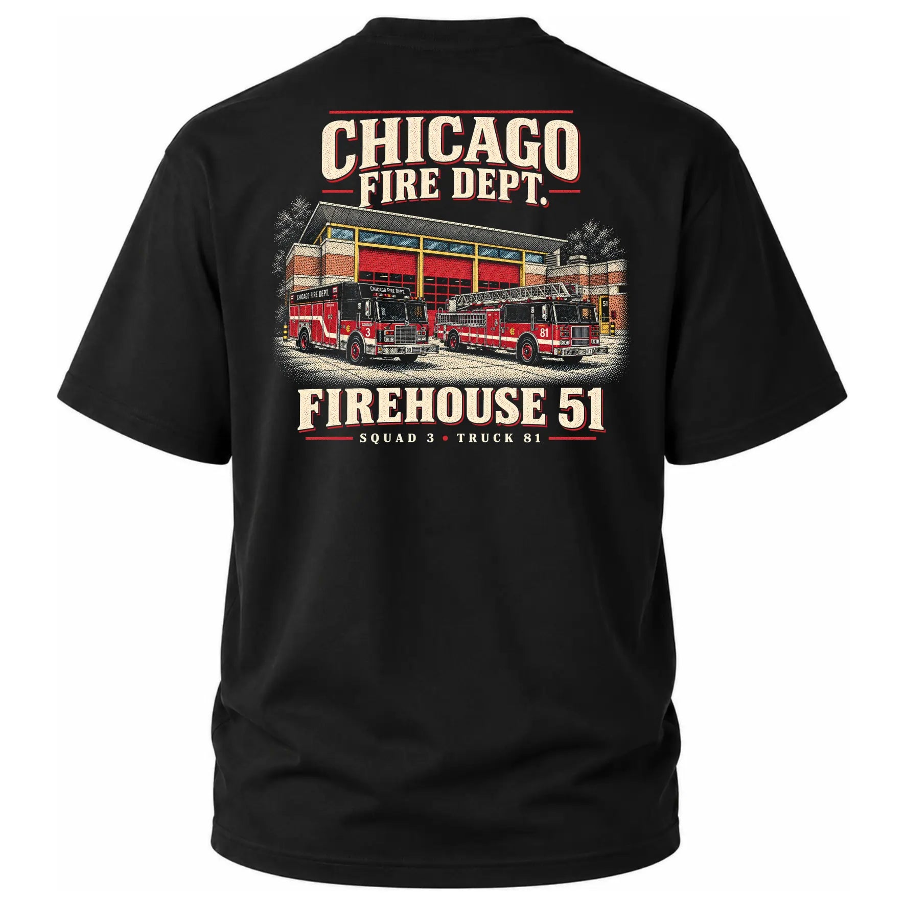 CFD T-Shirt Retro Firehouse 51
