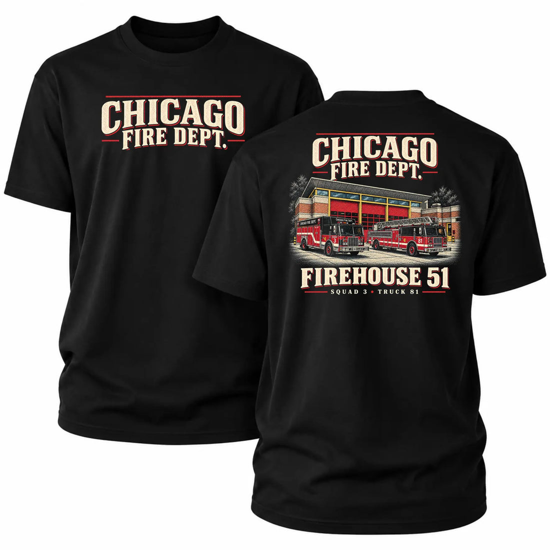 CFD T-Shirt Retro Firehouse 51