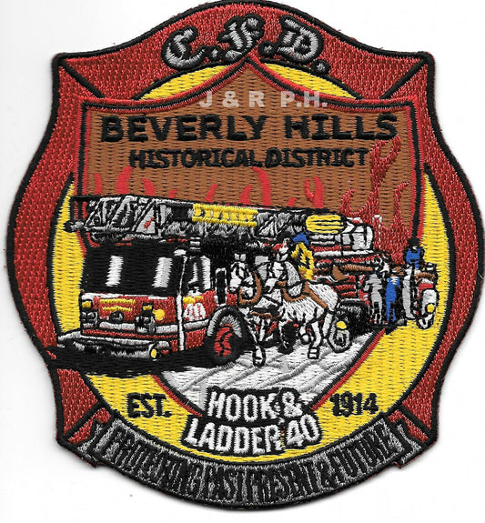 Chicago Fire Dept. -  Hook & Ladder 40 "Beverly Hills" - Patch/Aufnäher