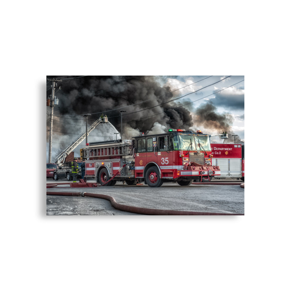 Chicago Fire Dept. Engine 35 Poster (A1)