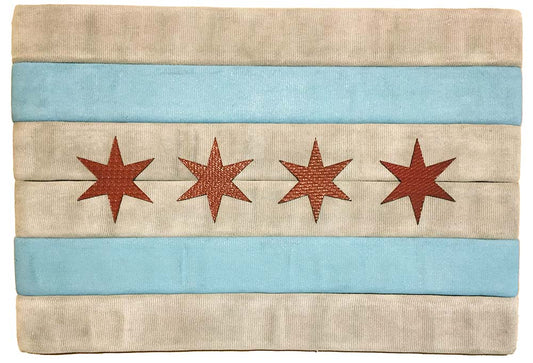 Chicago Flag aus alten CFD Feuerwehrschläuchen