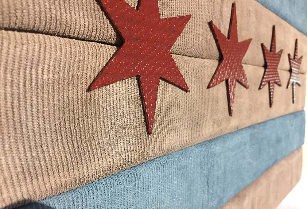 Chicago Flag aus alten CFD Feuerwehrschläuchen