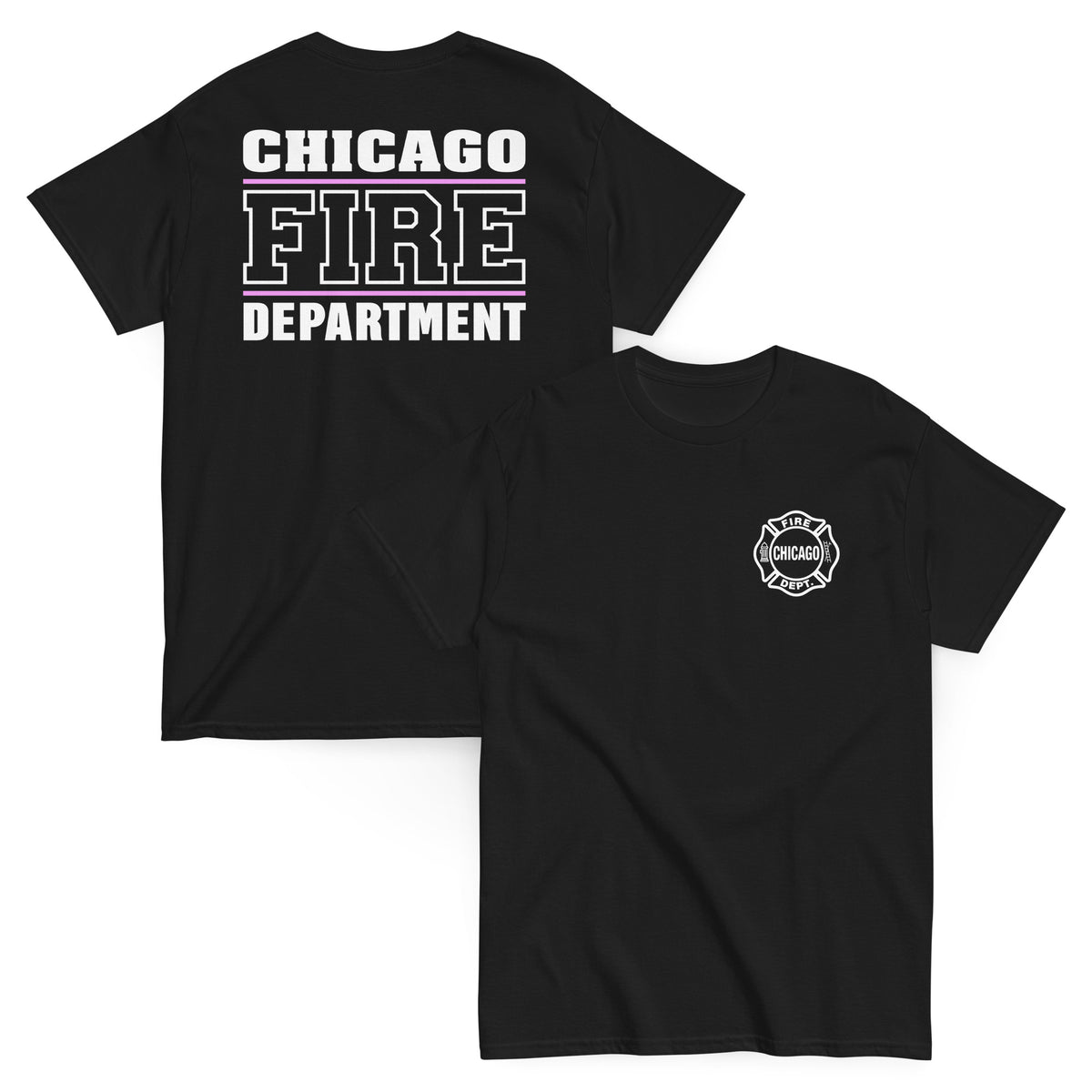 Chicago Fire Dept. - T-Shirt (Pink Line)