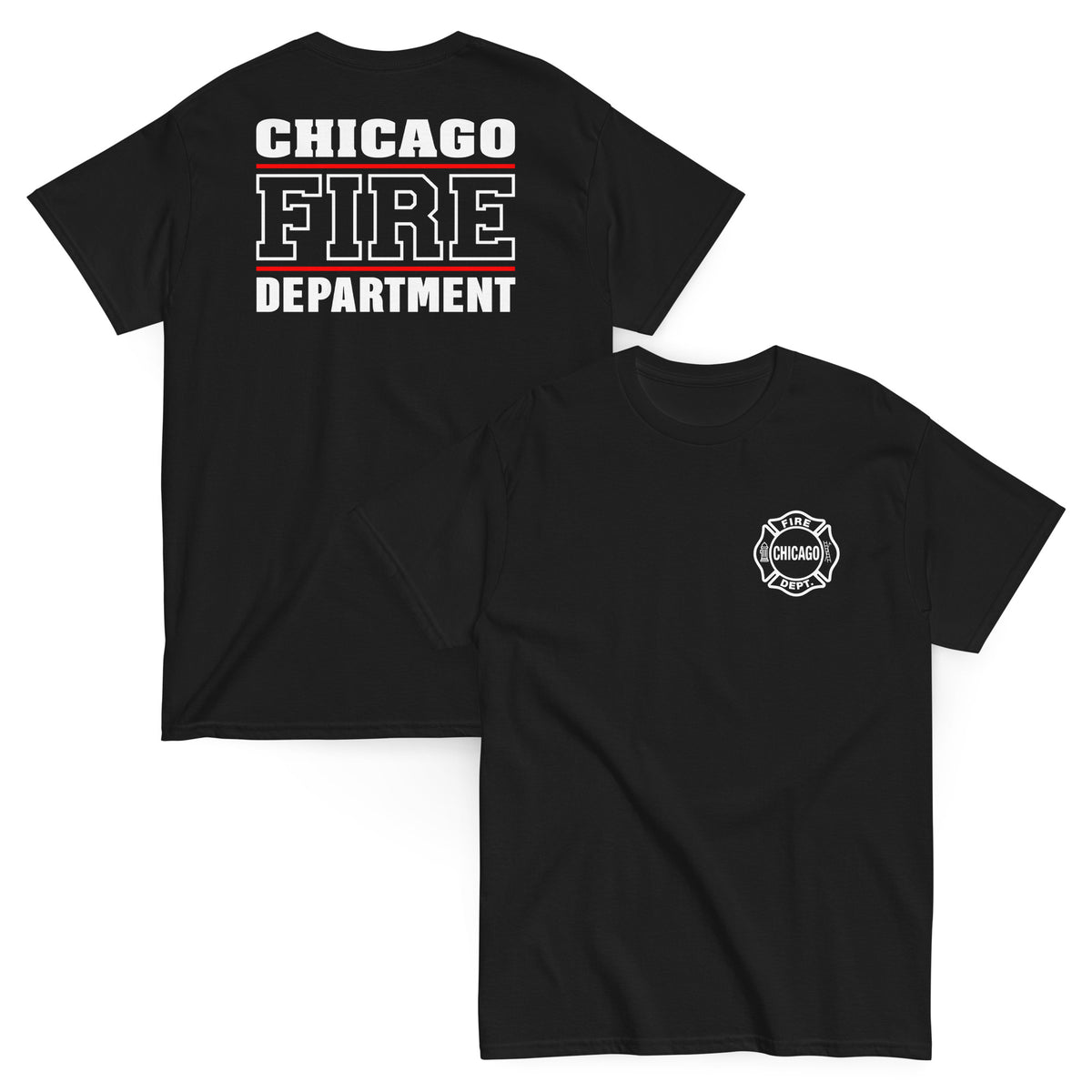 Chicago Fire Dept. - T-Shirt (Red Line)