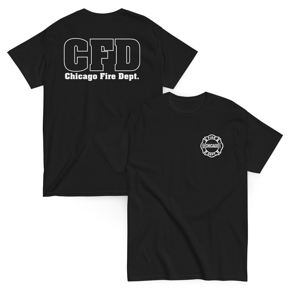 Chicago Fire Dept. - T-Shirt in navyblau