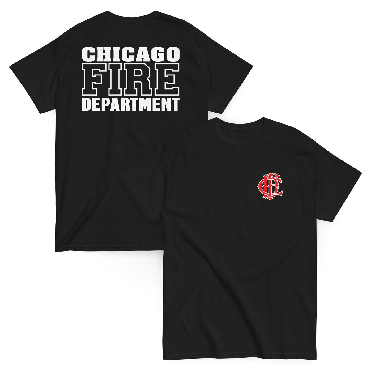 Chicago Fire Dept. - T-Shirt mit Logo und Schriftzug