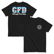Chicago Fire Dept. - T-Shirt mit Chicago Flagge