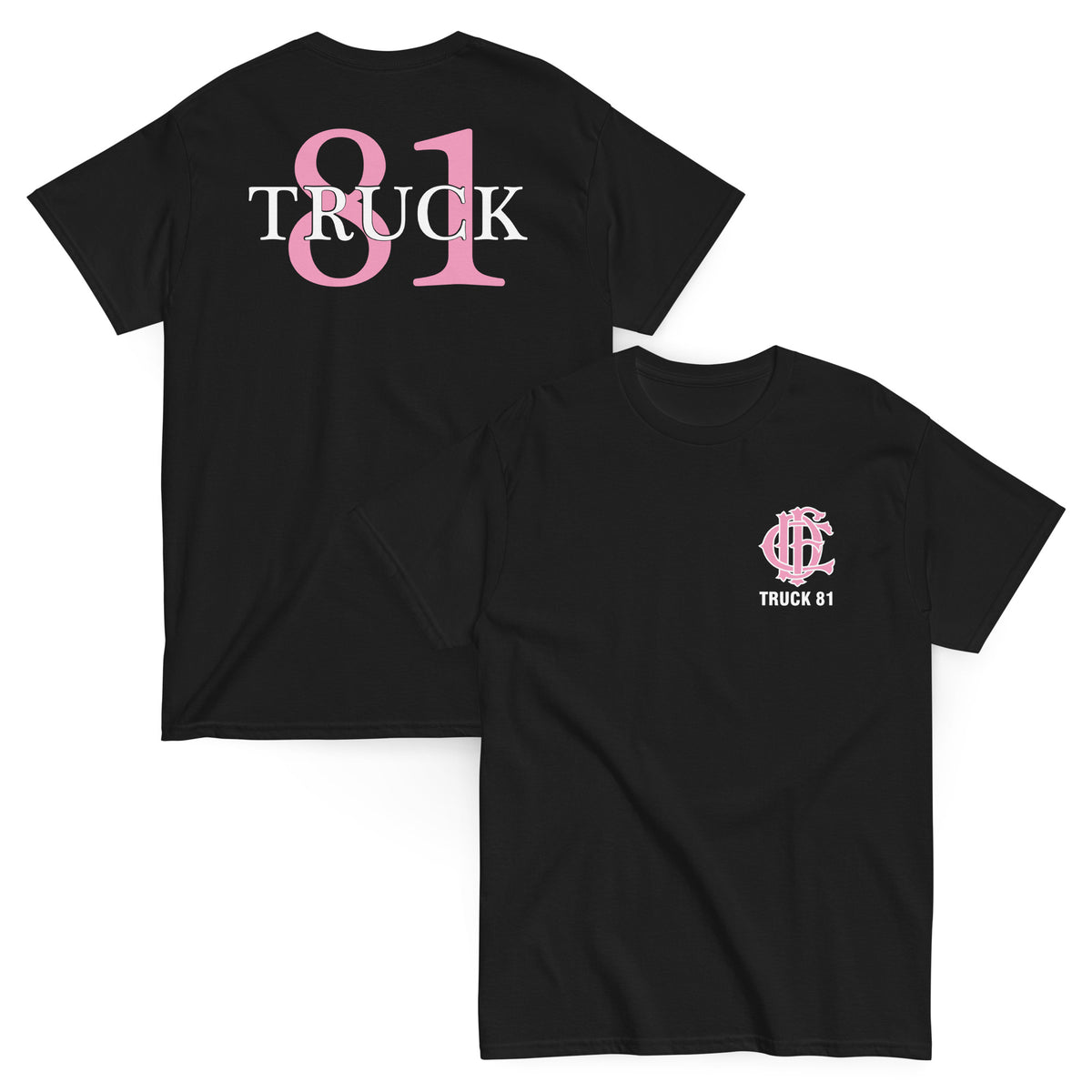 Chicago Fire Dept. - Truck 81 T-Shirt (Pink Edition)