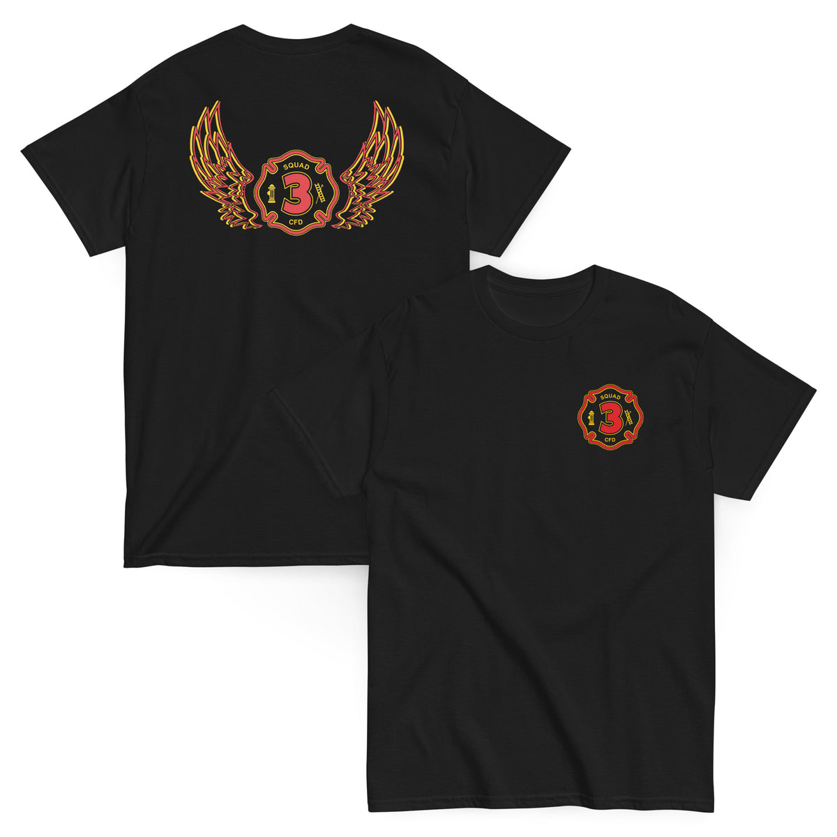 Chicago Fire Dept. - Squad 3 Flügel T-Shirt