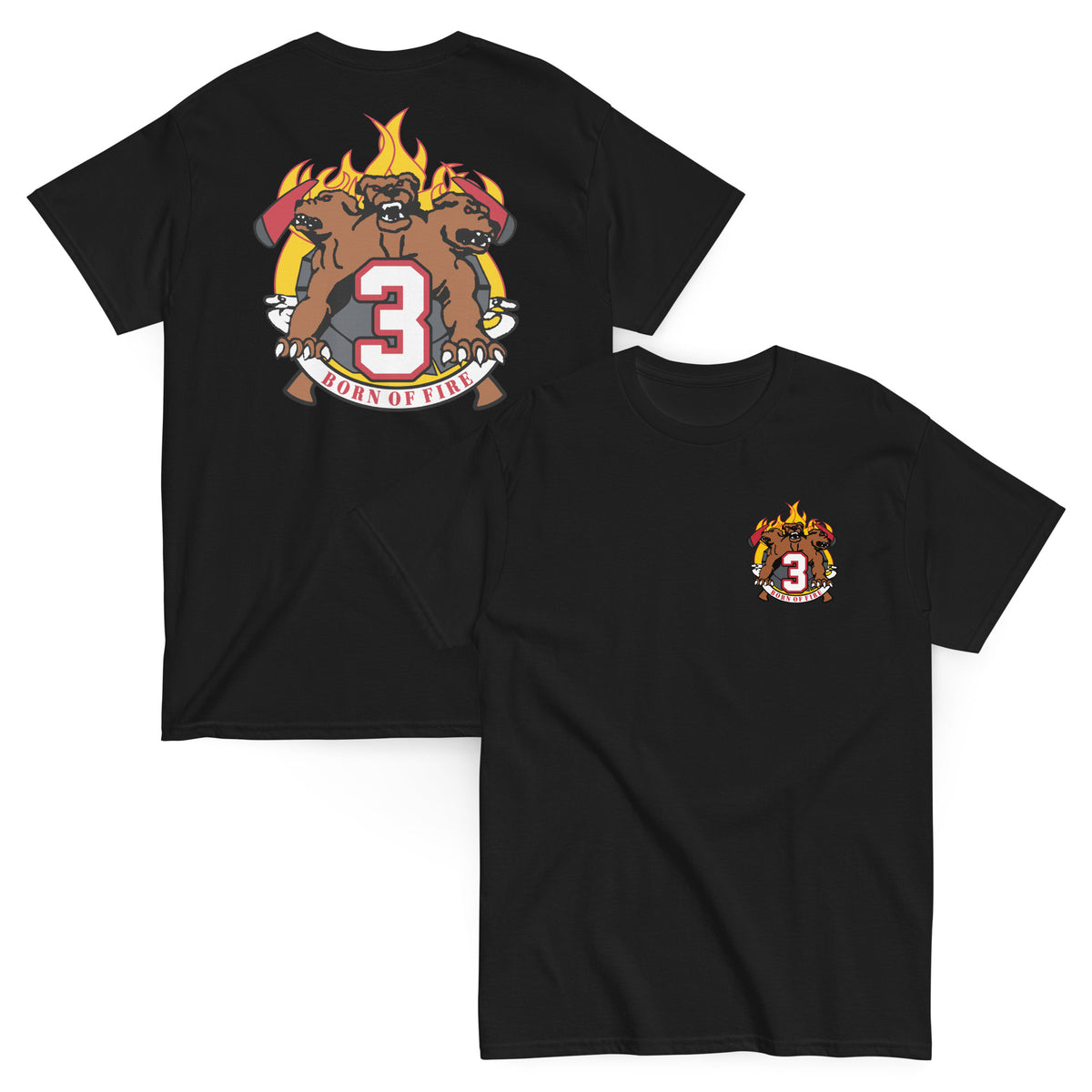 Chicago Fire Dept. - Squad 3 "Born of Fire" T-Shirt