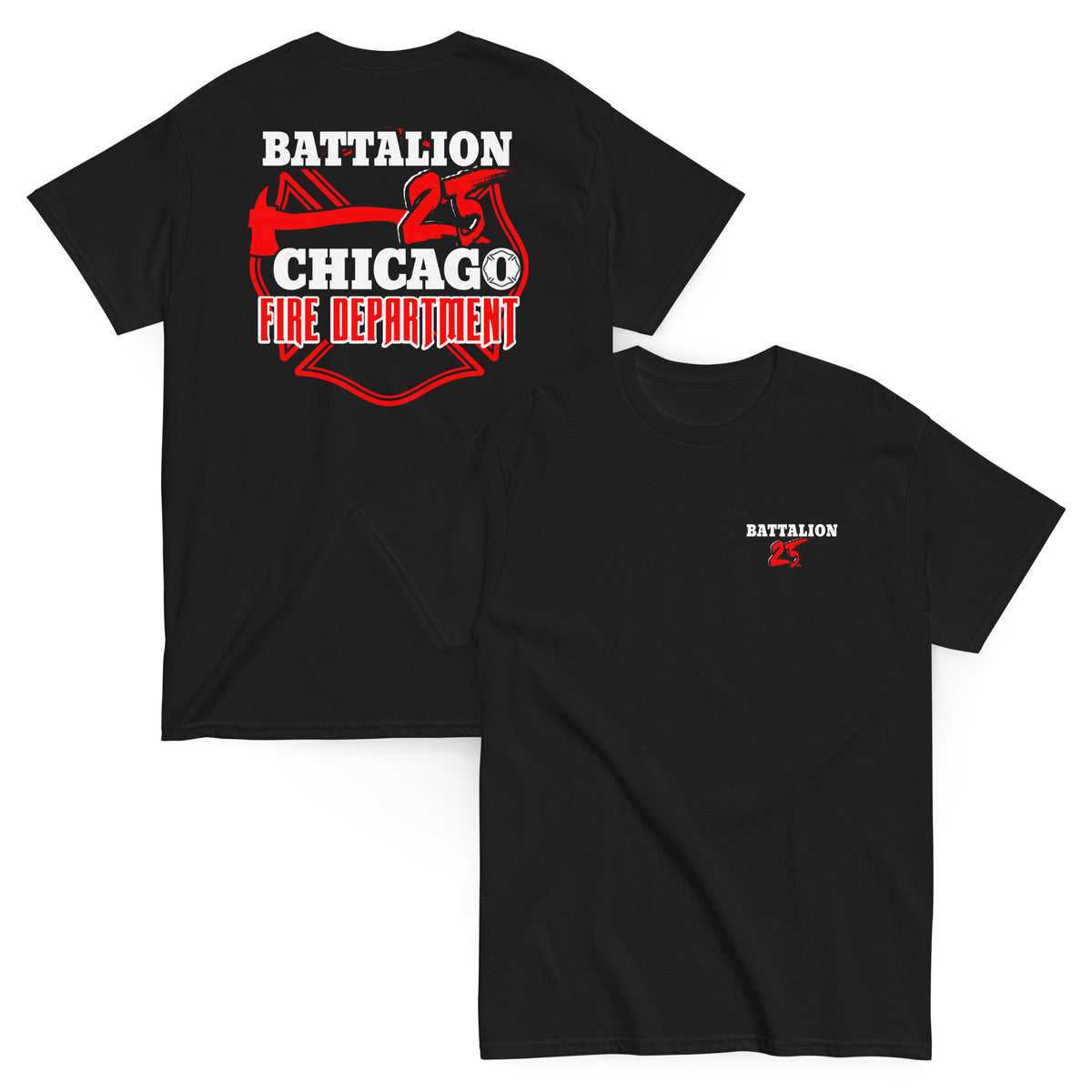 Chicago Fire Dept. - Battalion 25 - T-Shirt (Version 2)