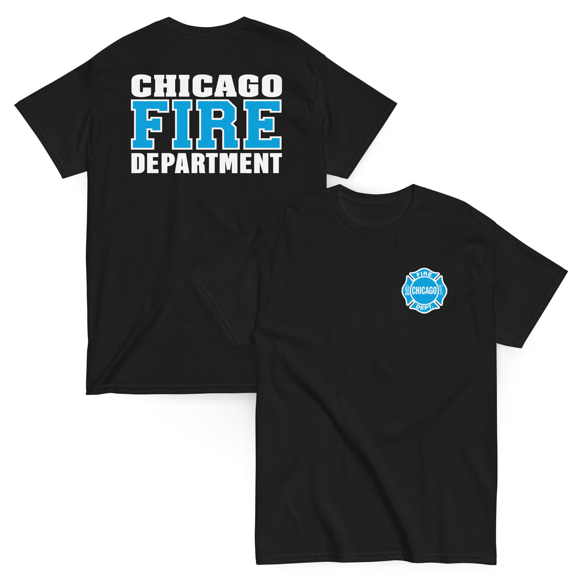 Chicago Fire Dept. - T-Shirt (Blau/Weiß Edition)