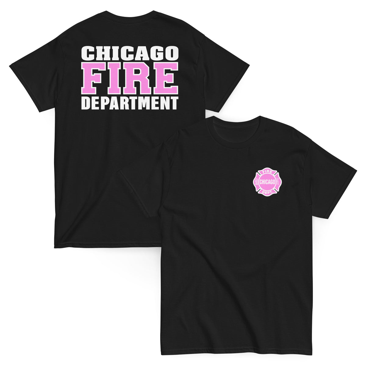 Chicago Fire Dept. - T-Shirt (Pink/Weiß Edition)