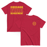 Chicago Fire Dept. T-Shirt (Logo/Schriftzug in gelb)