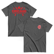 Chicago Fire Dept. - T-Shirt mit Axt-Logo und Schriftzug (Red Edition)