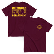 Chicago Fire Dept. T-Shirt (Logo/Schriftzug in gelb)