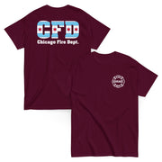 Chicago Fire Dept. - T-Shirt mit Chicago Flagge